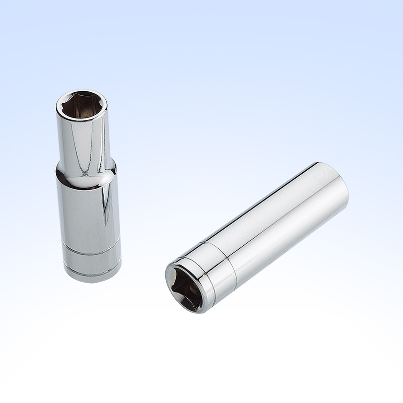 1/4" DR.Deep Socket (double-groove type,chrome-plated)