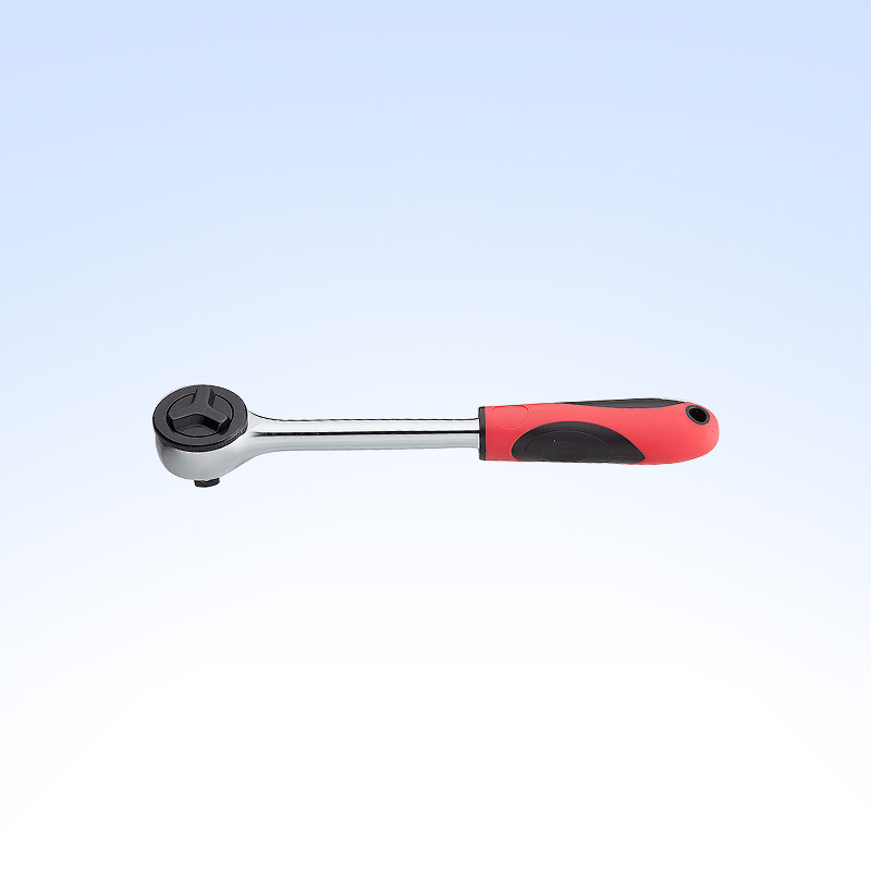 3/8" Dr Round Head Ratchet Teardrop W/Rubber (Chrome-Plated)