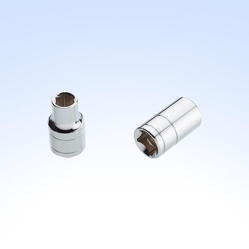 1/2" DR.Shallow Socket (double-groove type,chrome-plated)